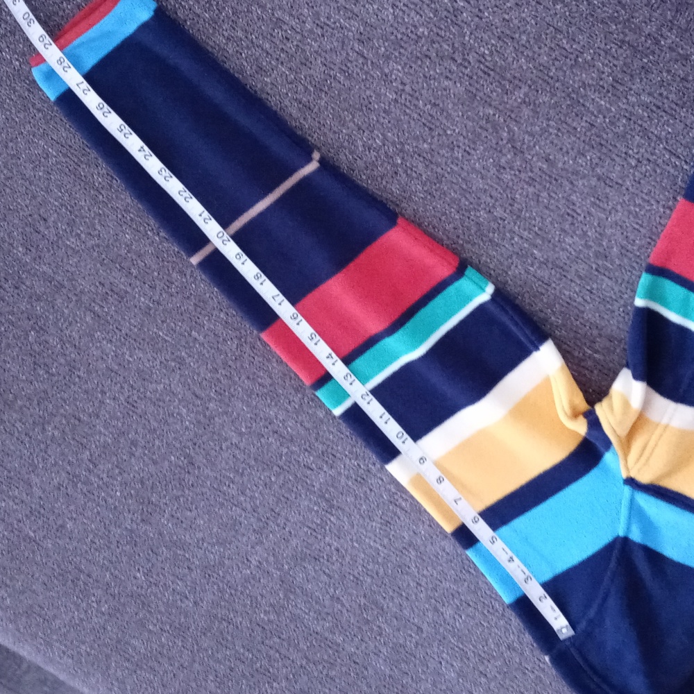 💙Land's End💙 - Multicolor Rugby Striped Quarter Button Pullover - Picture 10 of 10